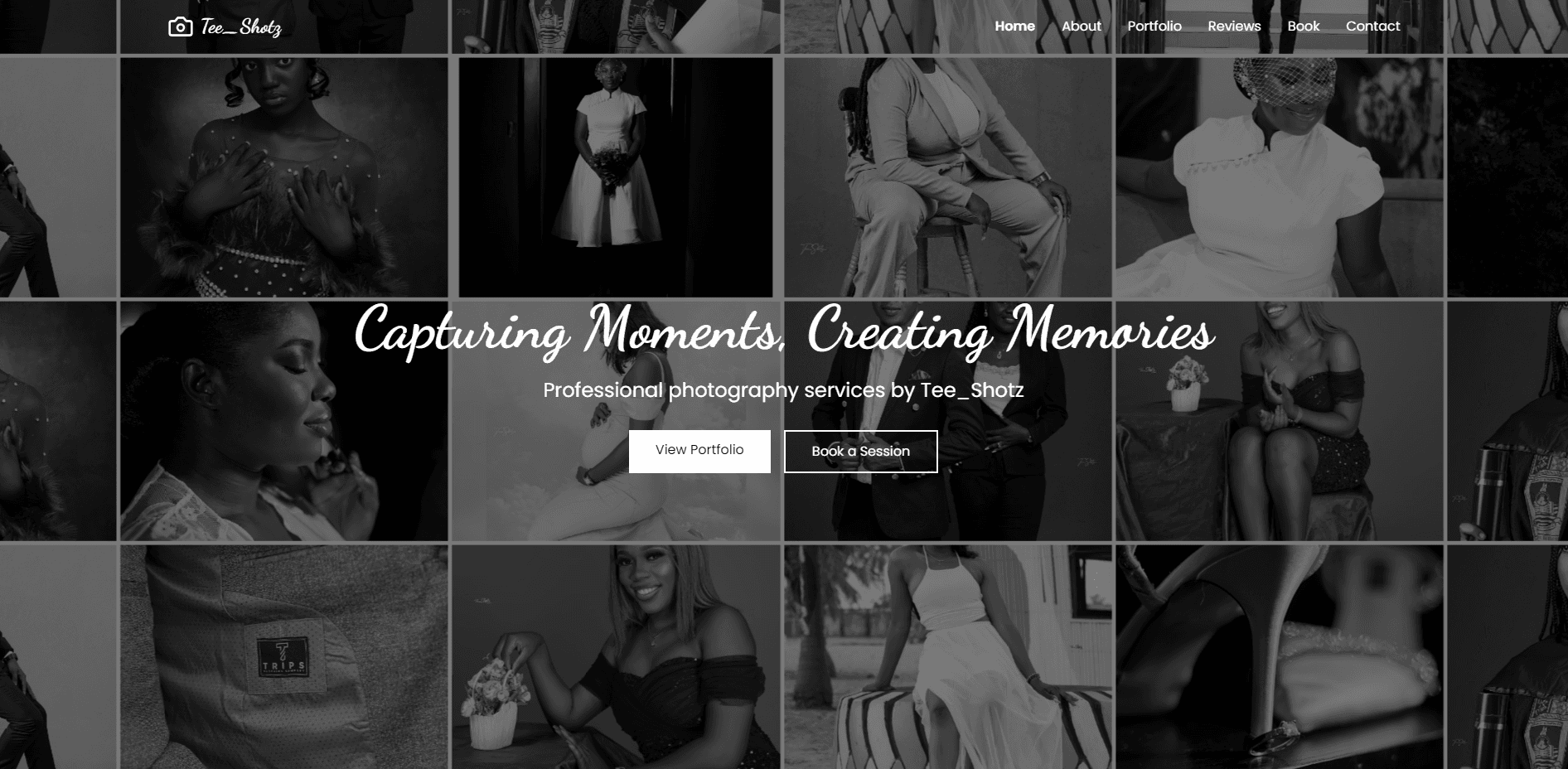 Tee_shotz Website Portfolio